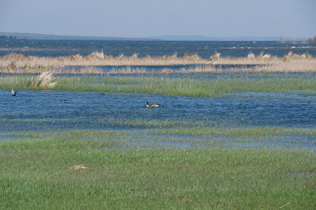 Devils Lake near Minnewaukan